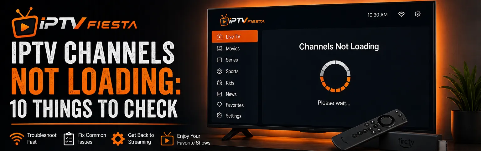 IPTV Channels Not Loading: 10 Things to Check